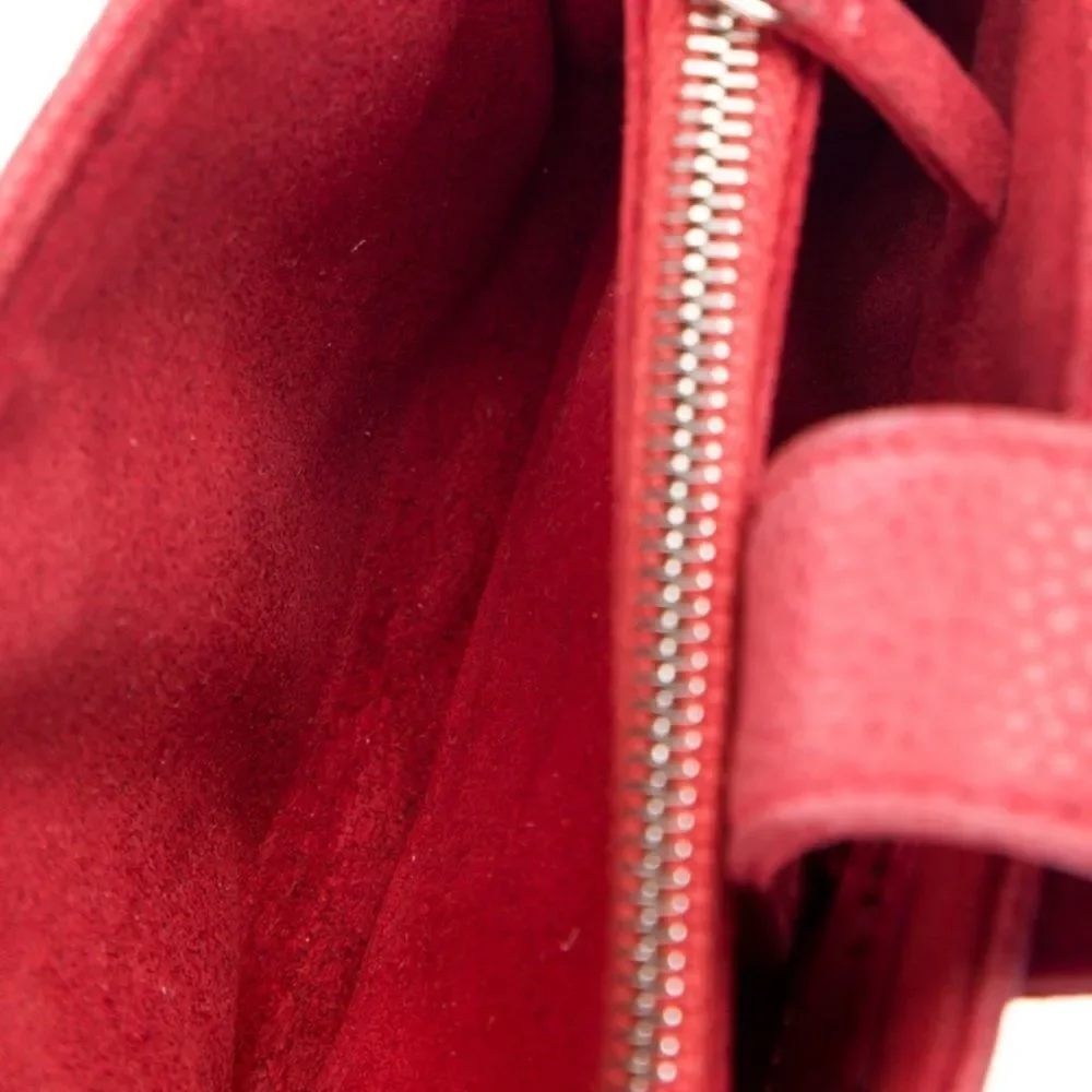 CHANEL Coral Quilted Leather French purse